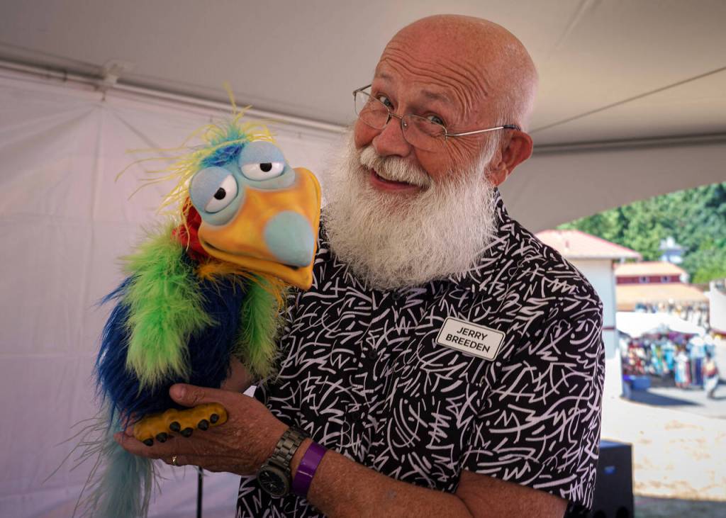 Ventriloquist Jerry Breeden brought a variety of friends to his performance on Thursday. (Photo by David Welton)