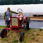 Stephen Williams show off his vintage 1964 Farmall Cub tractor. (Photo by David Welton)