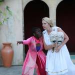Janice Robinson as Juliet and Lydia Medeiros as Angelica in Island Shakespeare Festivals production of Romeo and Juliet. (Photo by Michael Stadler)