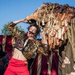 A lion tamer has a near-death experience. (Photo by Jo Arlow)