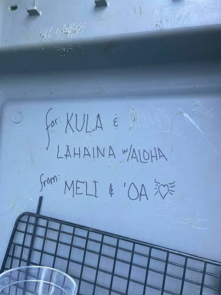 Photo provided
Community members have written heartfelt messages on the donated kennels.