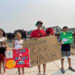 Coupeville community members raised money to fund the athletic trainer position at Coupeville High School. (Photo by Mandi Black)