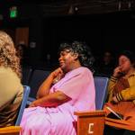 A distraught Phyllis watches the cast ruin her masterpiece as she sits among the audience. (Photo by Luisa Loi/Whidbey News-Times)