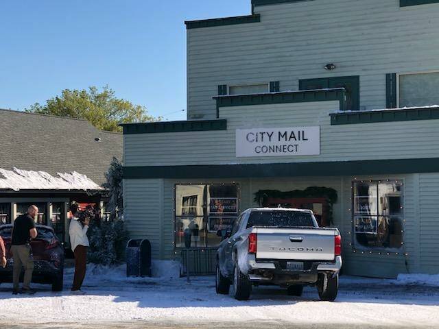 Photo provided
The Langley Good Cheer Thrift Store was transformed into a post office for the TV commercial.