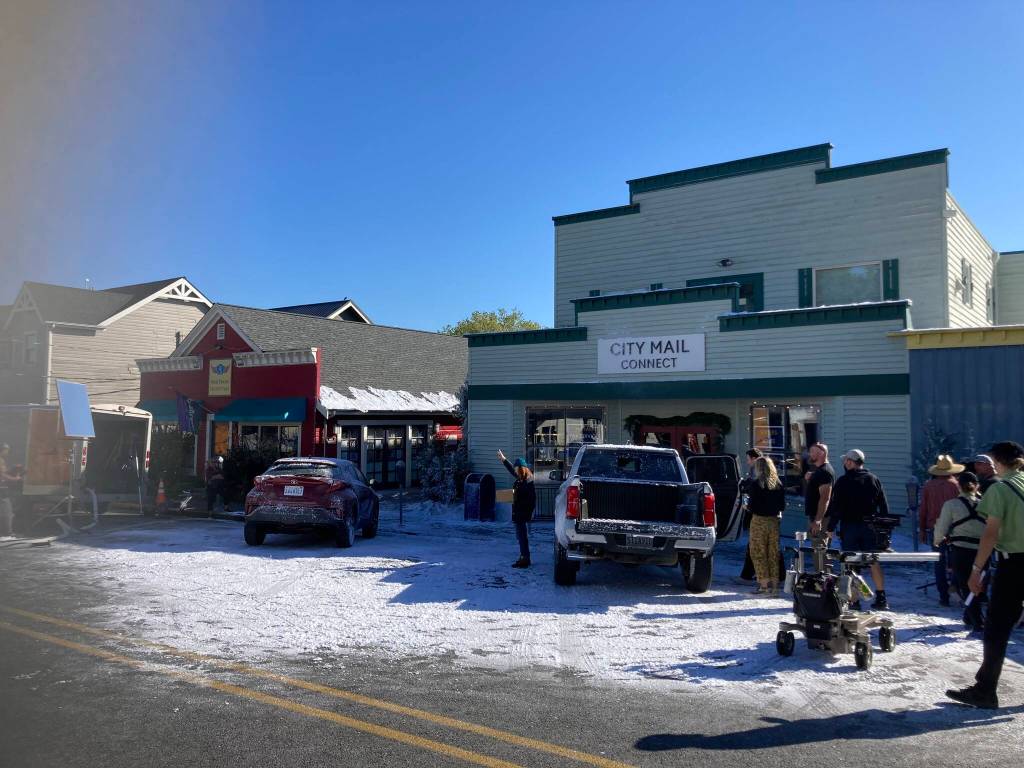 Photo provided
The Langley Good Cheer Thrift Store was transformed into a post office for the TV commercial.