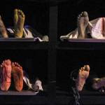 Photo by Luisa Loi
Decaying bodies lay on a body mortuary storage rack.