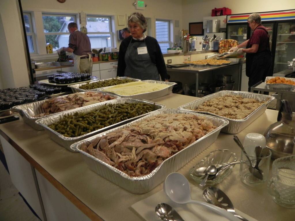 Each year, Mobile Turkey Unit volunteers prepare a Thanksgiving Day meal with all the fixings. (Photo provided)