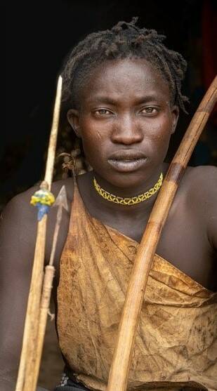 A member of the Hadzabe tribe, which Holtby visited twice in Tanzania. (Photo by Mike Holtby)