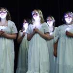 Mental asylum patients wander in the dark in a scene from Nellie. (Photo by Luisa Loi)