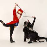 Melyssa Smith is the Nutcracker Prince and Tay Pitts plays the Rat King in WIDTs 31st performance of The Nutcracker at SWHS. (Photo by Michael Stadler)