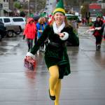 An elf skips down the streets of Langley during a previous years Holly Jolly Parade. (Photo by David Welton)