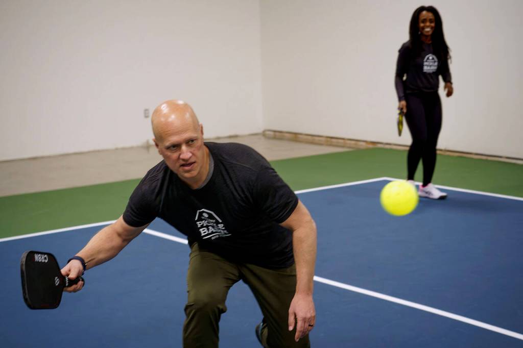 Paul and Abi Tschetter have opened Whidbey Islands very first pickleball club, Whidbey Pickle Barn. (Photo by David Welton)