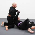 Mychal Cohen demonstrates how to incapacitate an opponent. (Photo by Luisa Loi)