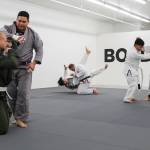 Students have fun practicing different ways to control their opponents. (Photo by Luisa Loi)