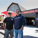Penn Cover Brewery owners, Mitch and Mark Aparicio, at their new Freeland location on Thursday, July 22, 2021. (Olivia Vanni / The Herald)