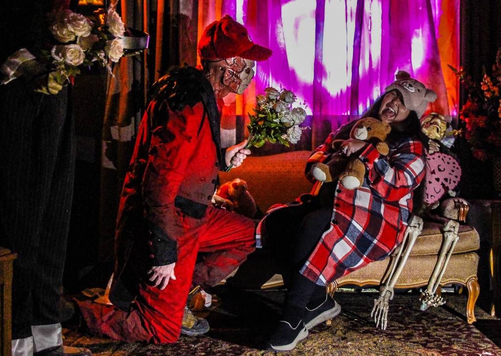 Jack Twist proposes to a frightened Priscilla Croft, who owns the Roller Barn with her husband James. (Photo by Luisa Loi)