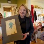 Some of Cynthia Tilkins sketches from the 1960s, when she attended the Pratt Institute in New York for clothing design, can still be found throughout In the Country. (Photo by David Welton)