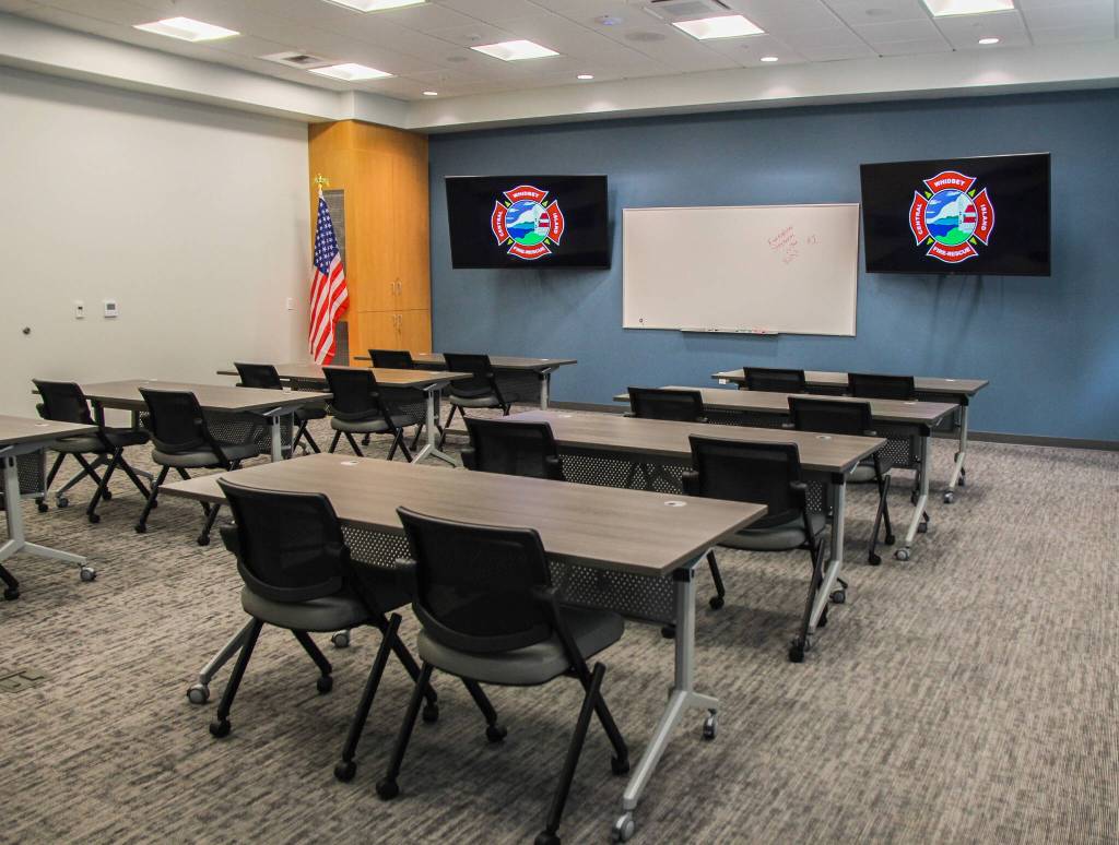 The new training room may also be used by community groups for their meetings. (Photo by Luisa Loi)