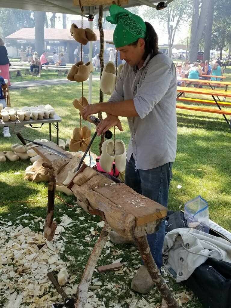 Photo provided
Professional wood carver Luke Traver creates wooded shoes. He owns Lukes Lost Arts in Wisconsin.
