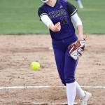 Photo by John Fisken
Oak Harbor pitcher Reese Wasinger throws against Cascade of Everett March 12 where the Wildcats lost 27-8 in the Wildcats opening game of the season. She followed that up pitching a shutout against Archbishop Murphy March 14 where Oak Harbor won 6-0.
