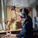 Pilkington, 51, is a big fan of science fiction and the movie Alien, which inspired him to carve a series of face hugger aliens. (Photo provided)