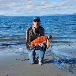Chad Pilkington poses with a turtle he created. (Photo provided)