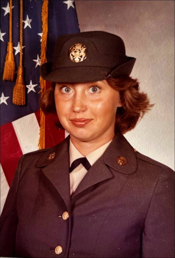 Island County Commissioner Melanie Bacon served in the Army Security Agency from 1974 to 1977, and had top secret security clearance. At the time, she said, women in the army faced discrimination and harassment from their peers and superiors. For example, she recalled how the men would send their fatigues to be washed and ironed while women were expected to do that themselves. (Photo provided)