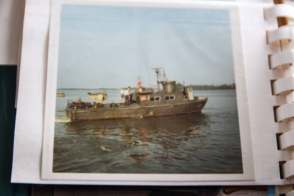A photo of the swiftboat from Donald Kaisers photo album. (Photo by Luisa Loi)
