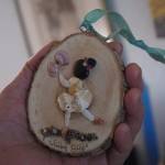 Photo by Sam Fletcher
Made entirely of shells, rocks, odds and ends from the beach, Hammers work portrays wholesome scenes of sisters playing, fishermen and families interacting with Whidbeys scenery.