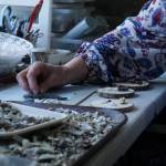 Whidbey Artist Libby Hammer makes her Ragamuffins in her home studio. (Photo by Sam Fletcher)