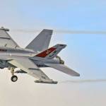 A Growler flies over Whidbey Island. (Photo by Joe Manhardt)