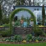Oak Harbor resident Gary Gillespie put in paths to naturally lead people through with terraces and a pergola encouraging them to linger and enjoy the ocean view. (Photo by Sam Fletcher)