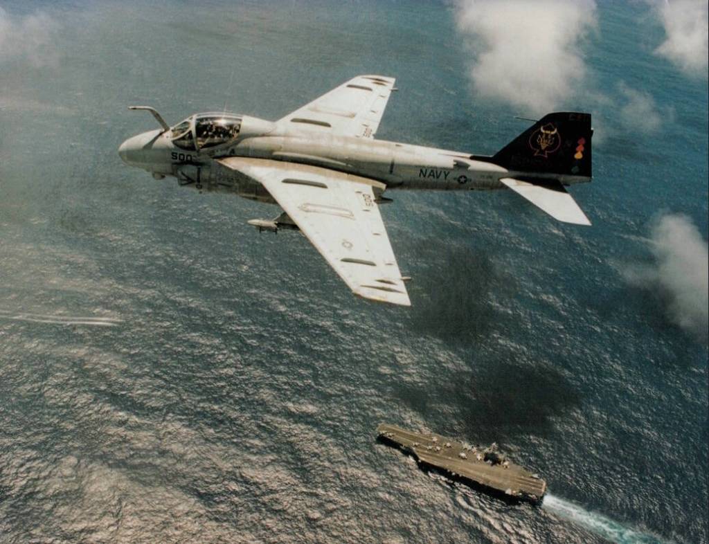 Greg Smith pilots among Attack Squadron 196 in the Persian Gulf