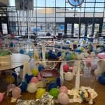 Sunday night, a group of seniors at South Whidbey High School littered the school with balloons, Silly String, Saran wrap and more. According to Superintendent Josephine Moccia, this took staff two hours to clean, though a student said seniors meant to clean the mess themselves and were unable to do so. (Photo provided)