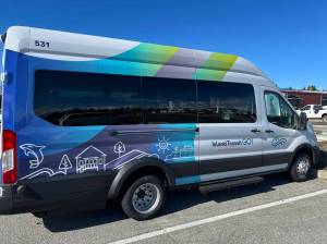 Photo provided
Island Transit purchased battery-powered vans that arent working out.