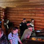 Tossin Axes patrons play pinball at Fridays launch tournament. (Photo provided)