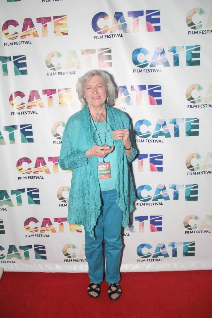 Jennifer Townsend with the Audience Award for Best Documentary from Cinema at the Edge film festival in Santa Monica. (Photo provided)