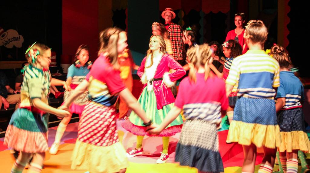 Every year, the Grinch (Cora Fix) directs a Christmas pageant for the community in Whoville. (Photo by Luisa Loi)