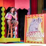 Horton the Elephant (Ray Graham Ray) was kidnapped and is now the latest attraction at the circus for being the worlds only nesting elephant. (Photo by Luisa Loi)