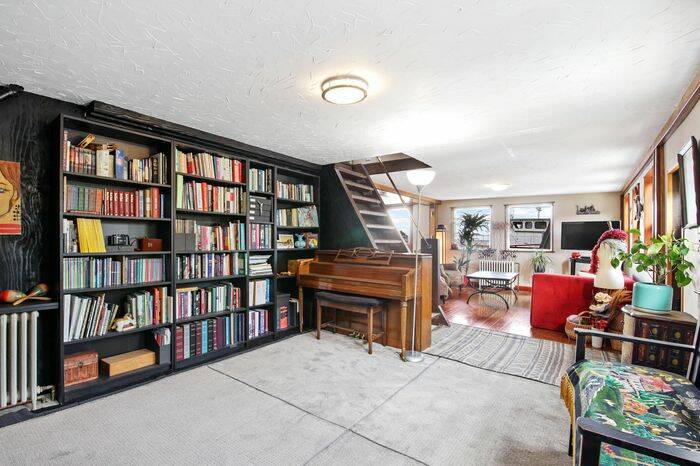 The library area, where Kat practices her piano skills. (Photo provided)