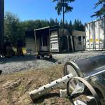 Photo provided
Hydroponic equipment was destroyed in a suspicious fire on South Whidbey.