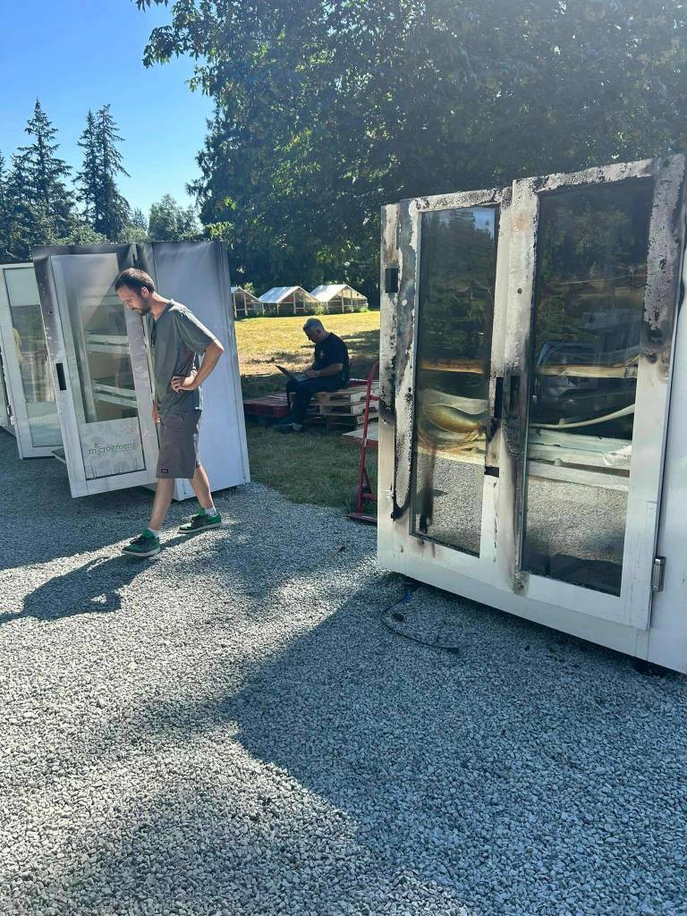 Photo provided
BlackSeed Farms will have to pay to haul away the equipment destroyed in the mysterious blaze.