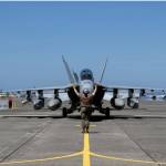 An E/A-18G Growlers, assigned to the Zappers of Electronic Attack Squadron (VAQ) 130, return home to Naval Air Station Whidbey Island, Washington, July 13,2024, after a deployment with the Dwight D. Eisenhower Carrier Strike Group. The Dwight D. Eisenhower Carrier Strike Group returned to homeport after a nine-month deployment to the U.S. 5th and 6th Fleet areas of operations to support maritime security, promote regional stability and deter aggressions. (U.S. Navy Photo by Mass Communication Specialist 1st Class William Sykes)
