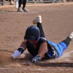 A player for the Island Vipers slides into a base during a recent tournament. The Island Vipers are based on Whidbey and are fielding two teams for the season that starts in September. Photo courtesy of Jodi Strevel.