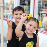 Cutie Cups Founder and Owner Ronin Alejandre and his 4-year-old assistant, Wren Alejandre, show a reporter some of the fruits of their labor. The Alejandre family moved from Alaska to Oak Harbor last month, but Ronin is already making connections in the community.