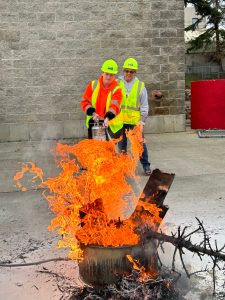 Photo provided
Island County employees practice fire safety training.