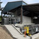 The trash compactor was recently installed at the Coupeville Transfer Center. (Photo provided)