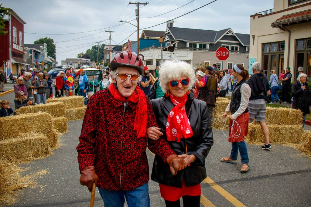 Gretchen Lawlor with her father, Peter Lawlor. (Photo by David Welton)