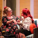 Dot (Amy Jones, at left) gets a manicure from Jinx (Rachel Warner). (Photo by Luisa Loi)