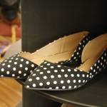 Photo by Kira Erickson/South Whidbey Record
Shoes of all styles and sizes, including this polka dot pair, are for sale.